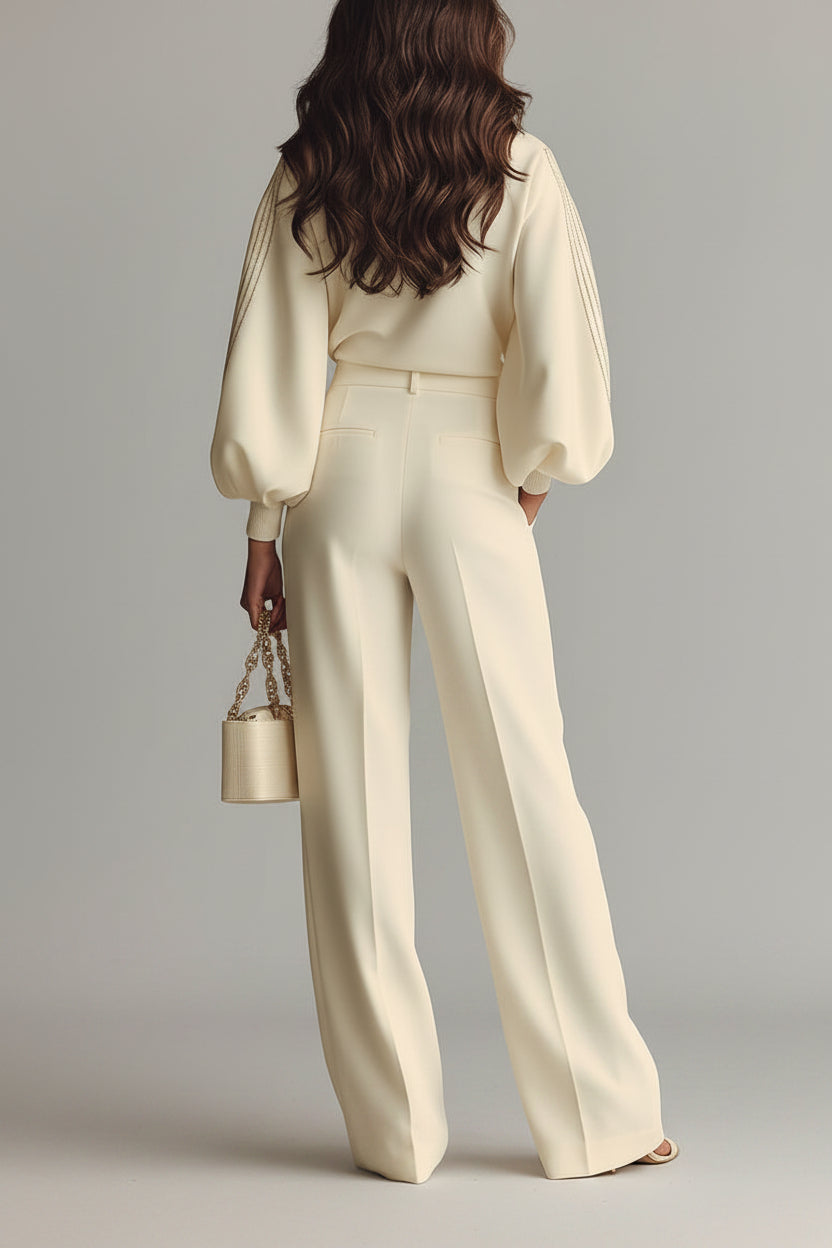 Conjunto Vega - Pantalón Palazzo de Tacto Suave