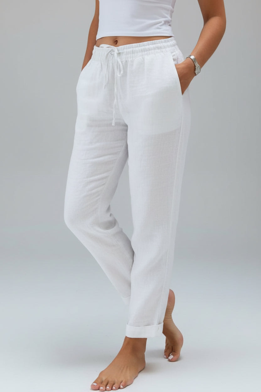 Pantalón Lorena - Lino con Stretch