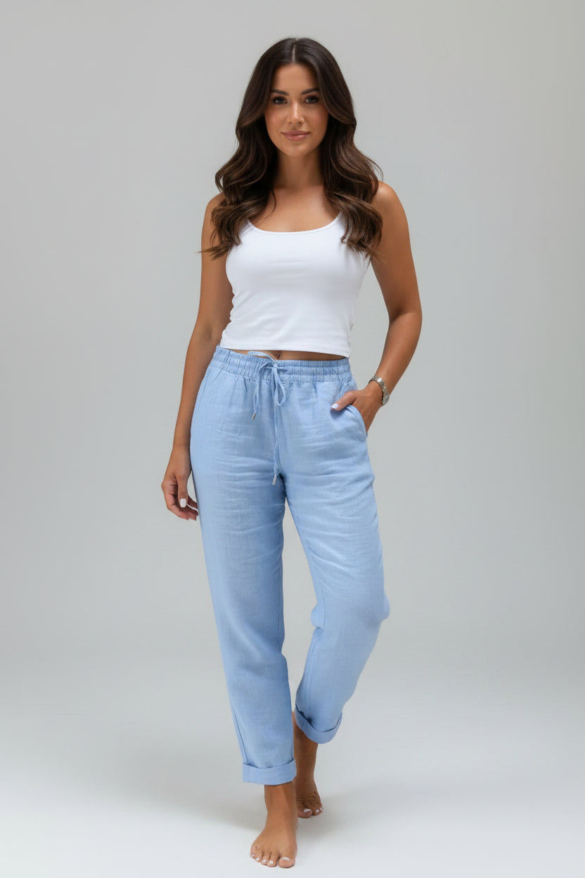 Pantalón Lorena - Lino con Stretch