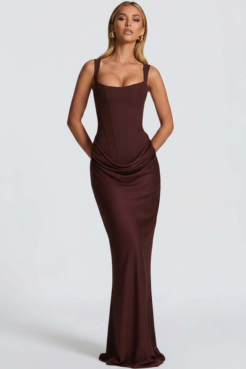 Vestido Paulina - Maxi Satinado