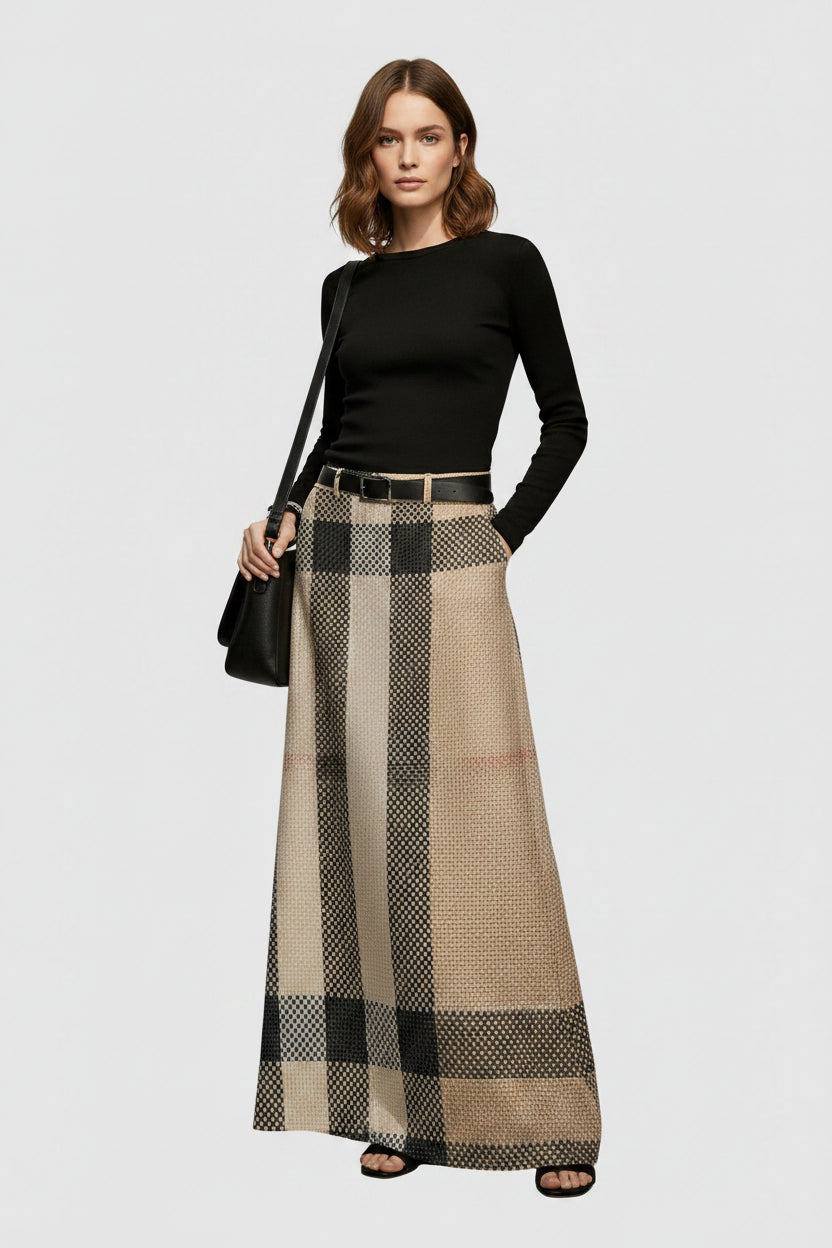 Falda Laura - Maxi de Corte en A y Tacto Suave